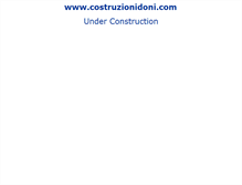 Tablet Screenshot of costruzionidoni.com